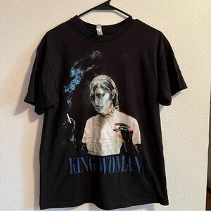 King Woman Black Graphic T-Shirt
